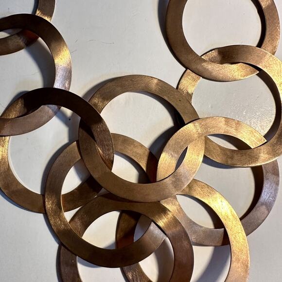 Glow by Sheila Fajl circle necklace Geometric Boho Bohemian Unique Thailand - Picture 3 of 9